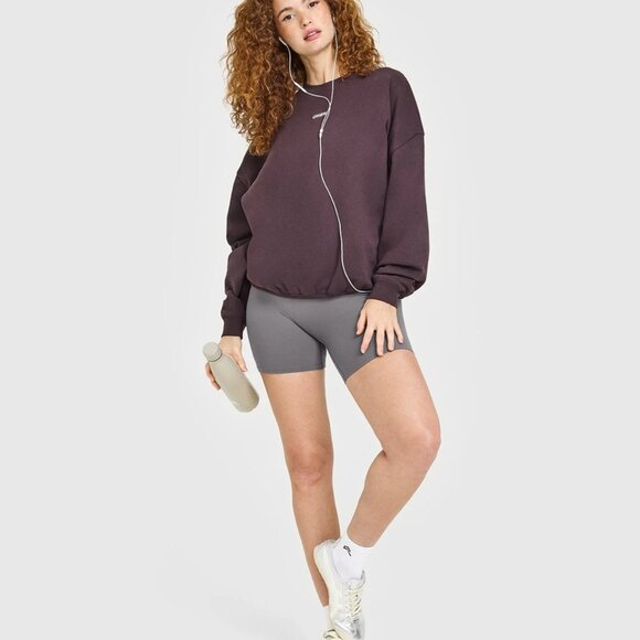 Oner Mid Weight Sweatshirt Color: Umber Brown Size: Small - Picture 3 of 4